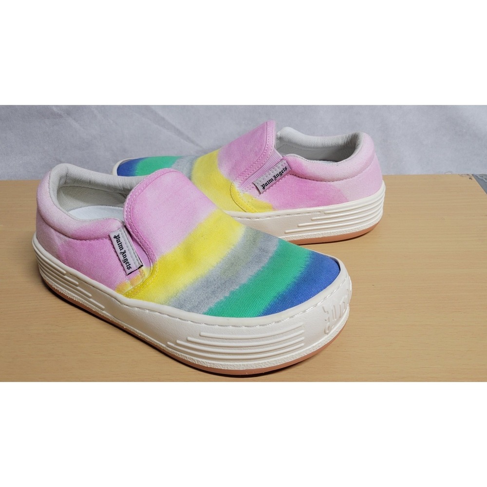 Multicolored Canvas With Rubber Sole Palm Angel's Slip On Sneaker Size 6.5